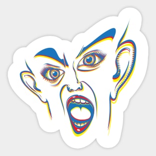 Scream Sticker